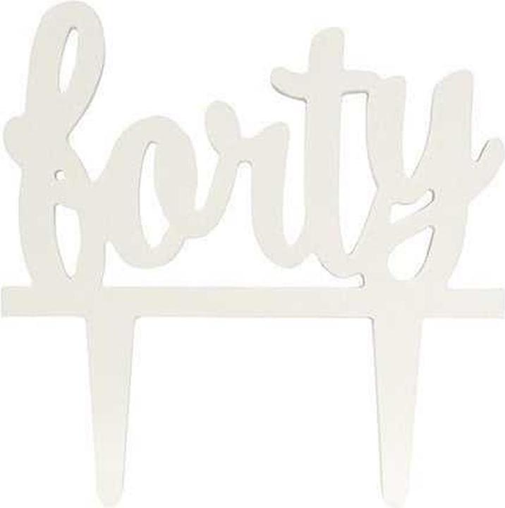 Actual product image Culpitt Milestone 40th Birthday Cake Topper