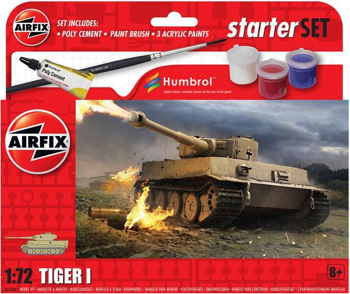 Image du produit Airfix Kit de construction du char Tiger 1 set débutant 1:72