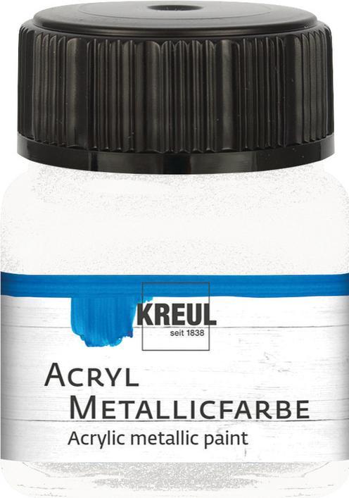Produktbild Kreul Acryl Metallicfarbe, cremig deckend, 20 ml (Perlmutt-Weiss, 20 ml)