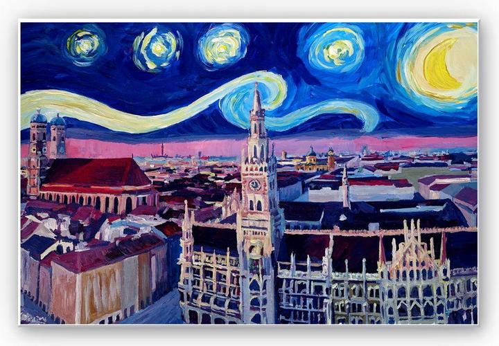 Image du produit Trenddeko Bleichner - Munich de nuit (100 x 70 cm)