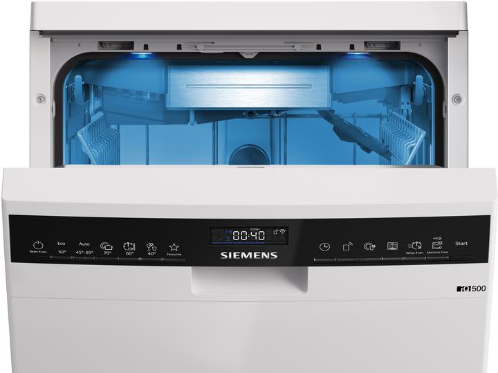 Produktbild Siemens iQ500, Freistehender Geschirrspüler, 45 cm, Weiss, SR25ZW10ME