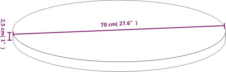 Immagine prodotto VidaXL Douglas (70 x 2,5 cm)