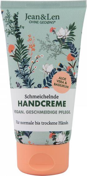Jean & Len Schmeichelnde Handcreme Aloe Vera & Basilikum (75 ml)