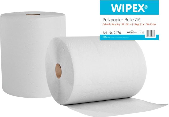 Produktbild Wipex Putztuch L360xB220ca. mm weiss 2-lagig (2 x)