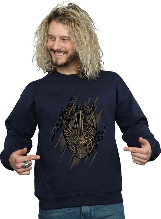 Produktbild Schwarzer Panther Gold Kopf Baumwolle Sweatshirt (XL)