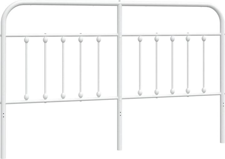 Immagine prodotto VidaXL Kopfteil Metall Weiss 180 cm, Farbe: Weiss, Material (187 x 3 x 100 cm)