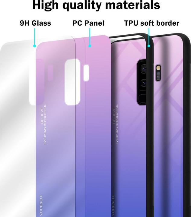Immagine prodotto Cadorabo Copertura in vetro TPU 2 colori (Samsung Galaxy S9+)