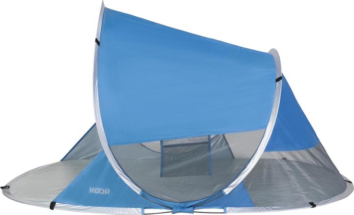 Produktbild Koor Strandzelt Pop-Up M, Blau (Strandzelt + Strandmuschel, 1.40 kg, 2 Personen)