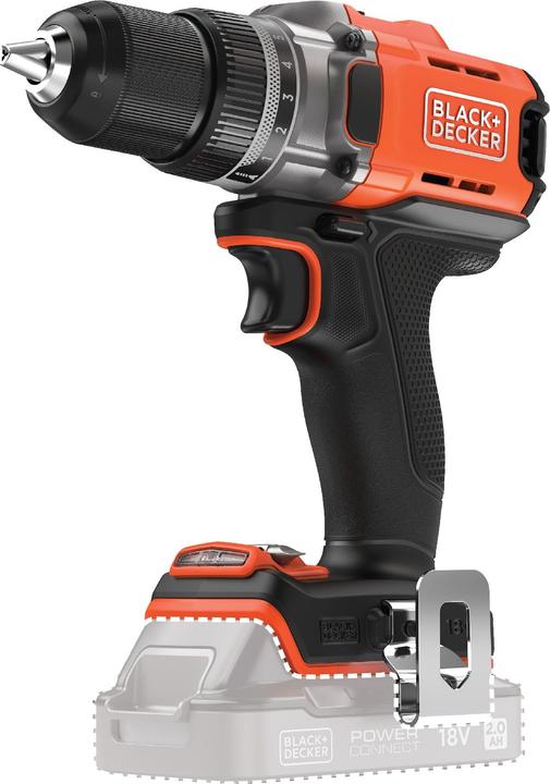 Black & Decker Black&Decker cordless drill driver 18V, without battery BCD382XN (Rechargeable battery operated)