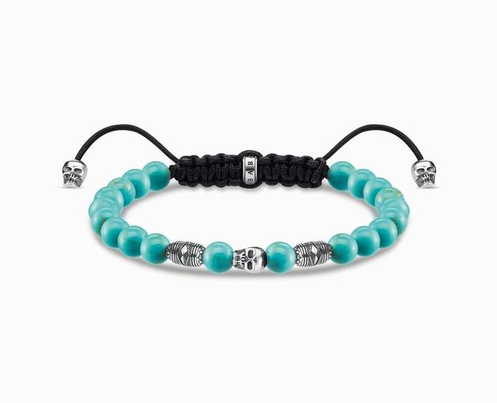 Produktbild Thomas Sabo Armband Türkis Totenkopf (22 cm, Silber 925)