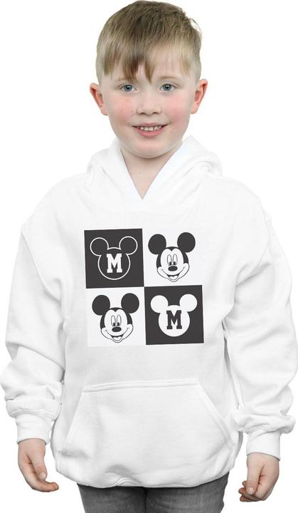 Immagine prodotto Disney Mickey Mouse Smiling Squares Felpa con Cappuccio Ragazzi (128)