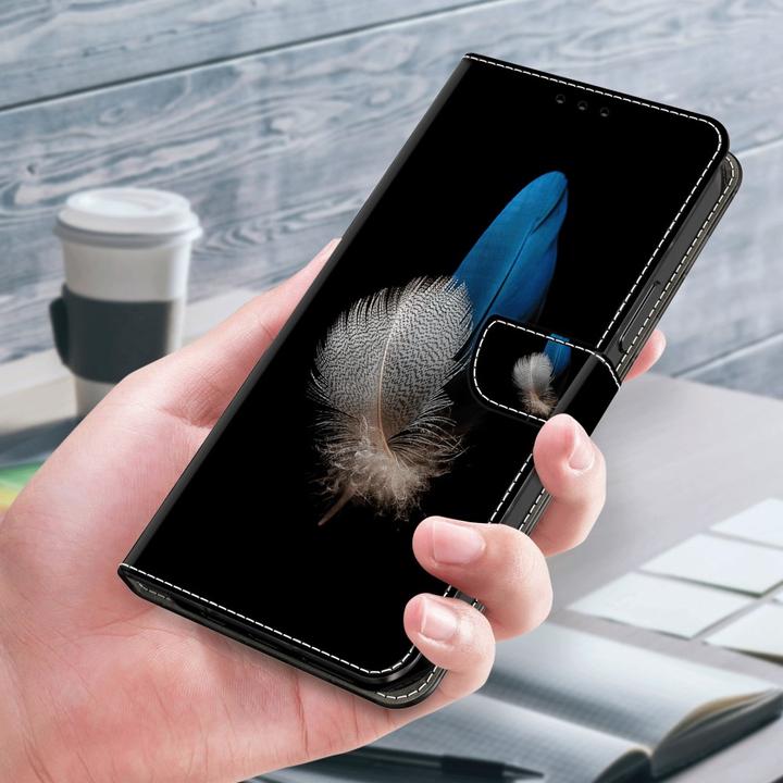 Image du produit Art iPhone 15 Livre Etui avec porte-carte Plume (Apple iPhone 15)