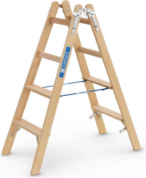 Produktbild Zarges Stehleiter Holz Crestastep B 2 x 4 Stufen (Stehleiter, 125 cm)