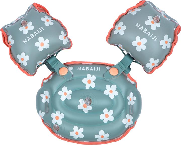 Immagine prodotto Nabaiji Bracciali da piscina progressivi per bambini - Tiswim stampa floreale kaki