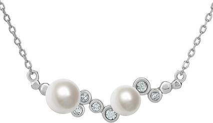 Silvego Silver Pearl Necklace ILUMIA JJJN0972