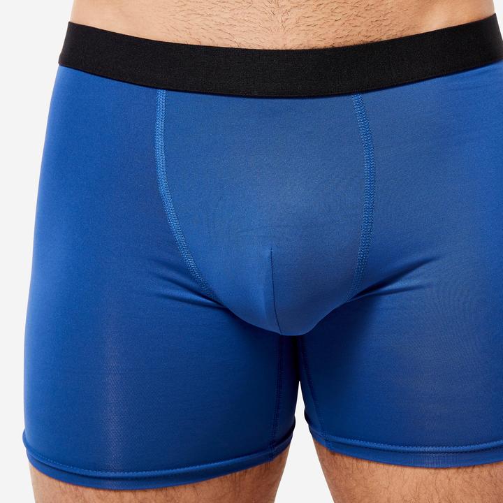 Image du produit Decathlon Fonctionnel boxer homme respirant pack de 3 - marine/bleu/kaki (3XL, Lot de 3)