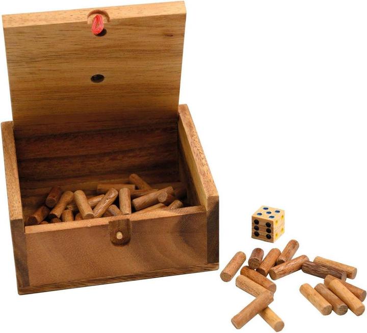 Produktbild Philos 6338 - Super Six, Lucky Six, Brettspiel aus Holz, 1-2 Spieler, ab 8 Jahre (Deutsch)