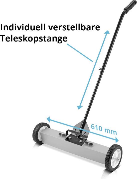 Produktbild Stahlwerk Magnet-Bodenkehrer MBK-24 ST mit 610 mm Breite 17,5kg Fassungsvermögen