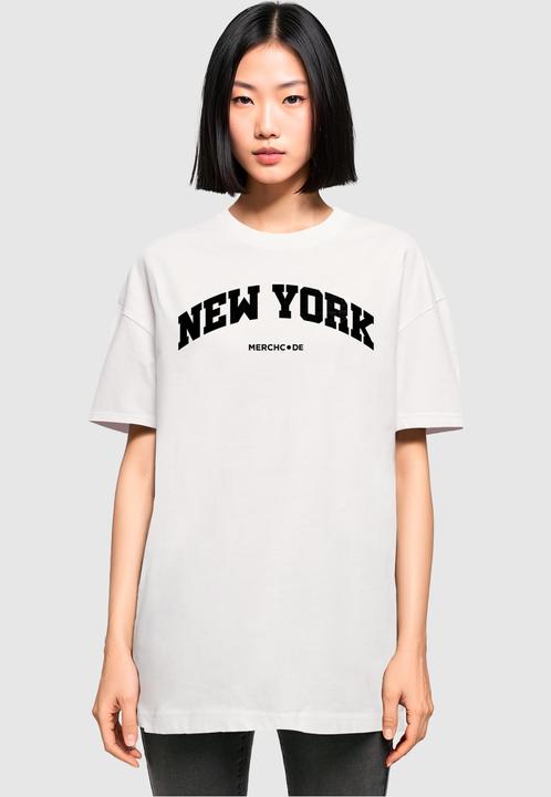 Immagine prodotto Merchcode Donna New York Wording - Maglietta boyfriend oversize - 118495 (XXL)