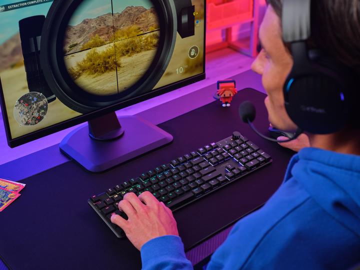 Image du produit Trust GXT868 Clavier mécanique sans fil TORIX (US, Sans fil, Filaire)