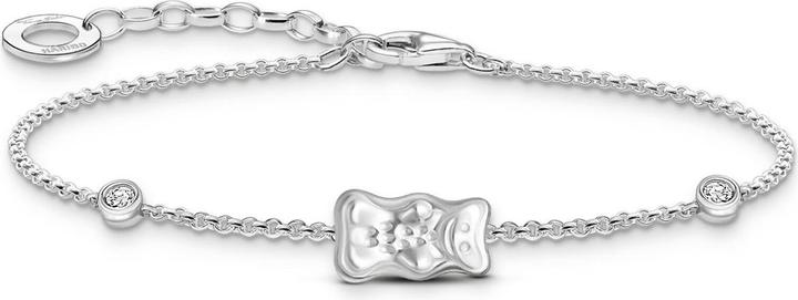 Immagine prodotto Thomas Sabo Armband mit HARIBO Goldbär und Steinen Silber (19 cm, Argento 925)