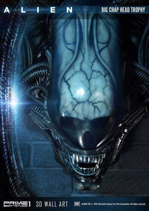 Image du produit Prime 1 Studio Alien plaque murale 3D Big Chap Head Trophy 58 cm
