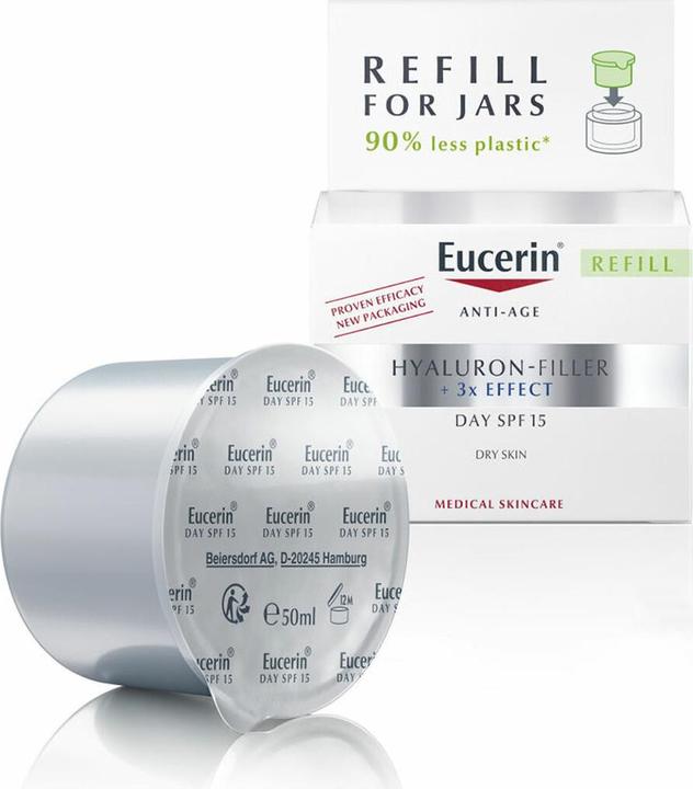 Image du produit Eucerin Hyaluron-Filler + 3x Effect Refill Creme (50 ml, Crème de jour, SPF 15)