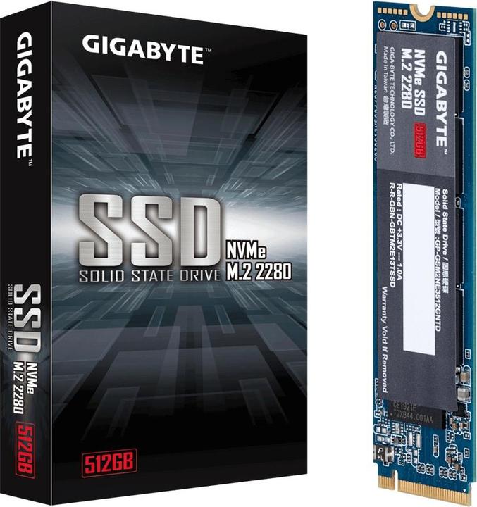 Image du produit Gigabyte GP-GSM2NE3512GNTD (512 Go, M.2 2280)
