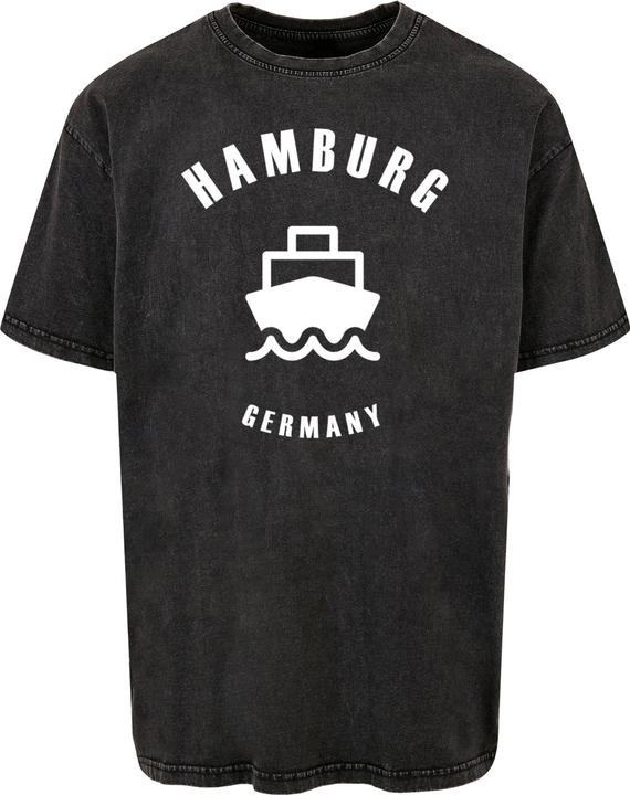 Produktbild Merchcode Hamburg X Acid Washed Heavy Oversize Tee - 111705 (L)
