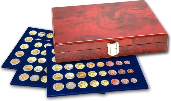 Actual product image Safe Lacquered wood coin box Premium5€ in capsules