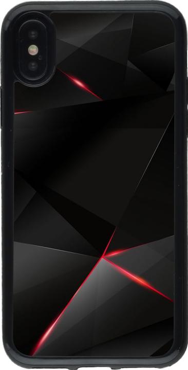 Immagine prodotto PhoneLook Coperchio Gomma Nero Nero Rosso Linee (Apple iPhone XS, Apple iPhone X)