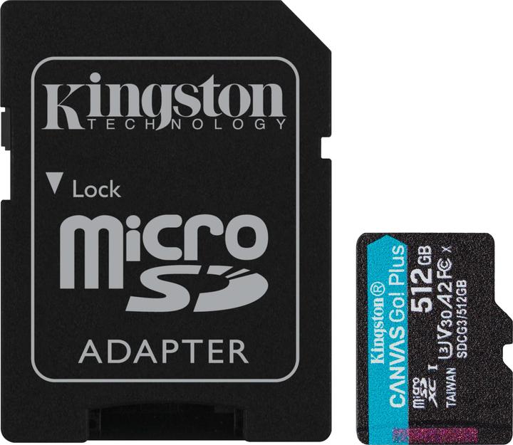 Produktbild Kingston Canvas Go Plus (512 GB, microSDXC, U3, UHS-I)