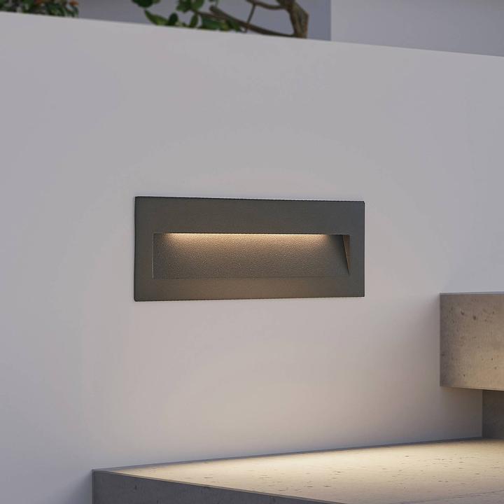 Produktbild Elc Adalina LED-Wandeinbauleuchte, dunkelgrau (680 lm, IP54)