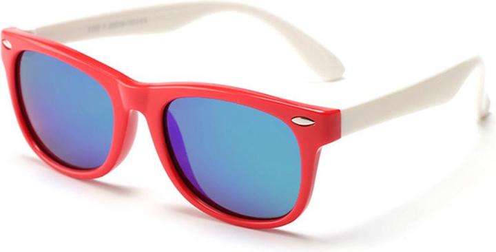 Produktbild Techsuit - Sunglasses Polarised (D802) - for Kids, UV Protection - Red / White / Green