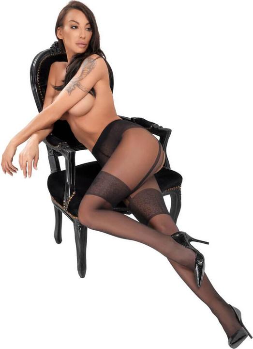 Actual product image Cottelli Collection Crotchless pantyhose (3)