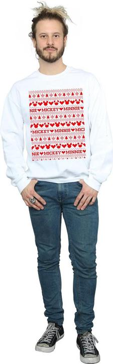 Immagine prodotto Disney Mickey And Minnie Christmas Fair Isle Felpa Uomo (XXL)