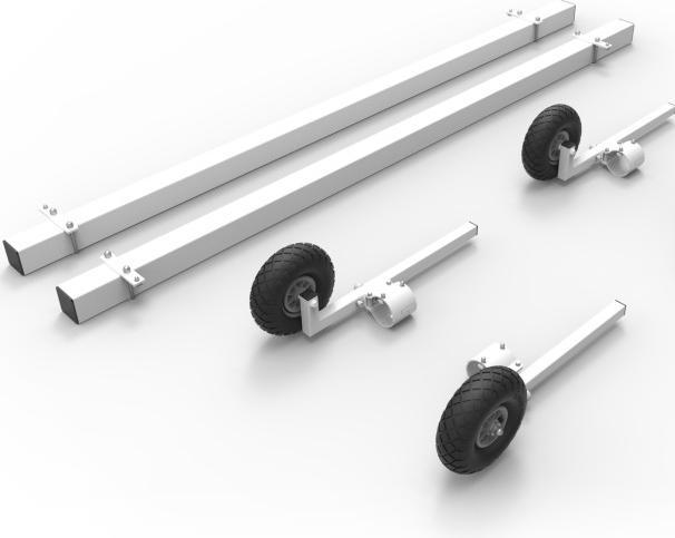 Produktbild Sporti Fortbewegungssystem 4 versenkbare Räder mit Gewichten