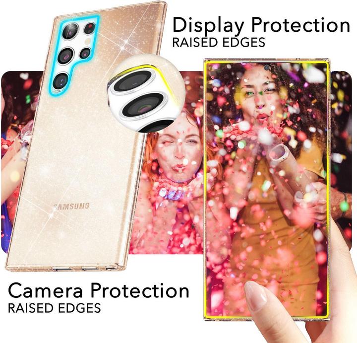 Produktbild Nalia Klare Glitzer Silikon Hülle (Samsung Galaxy S24 Ultra)