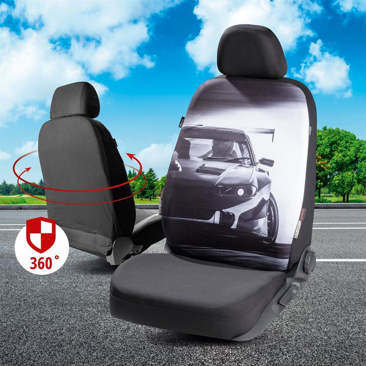 Immagine prodotto CarComfort Coprisedili auto da corsa, Coprisedili auto da corsa a sedile singolo Design