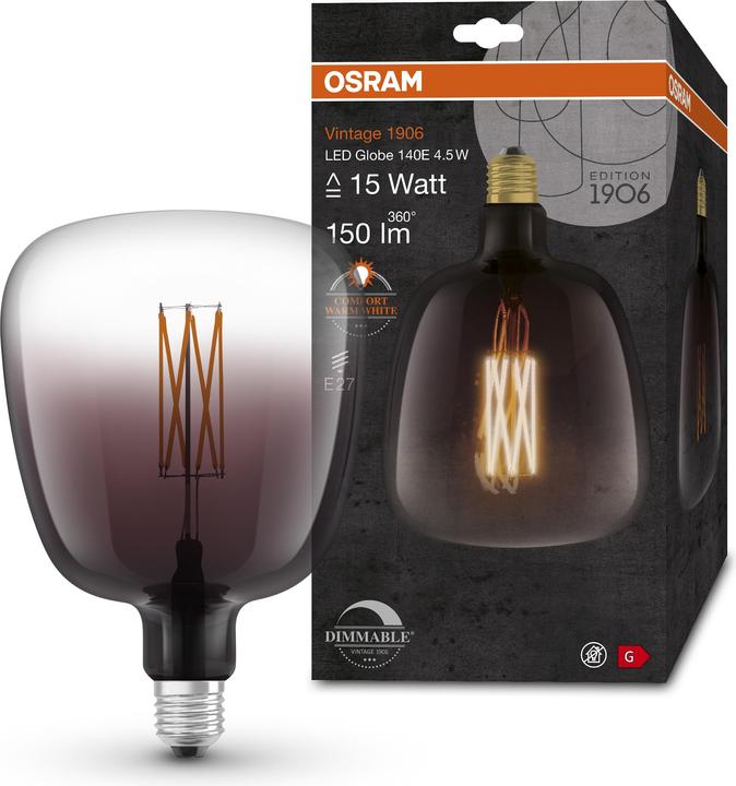 Image du produit Osram Vintage 1906 Led Big Special Shapes (E27, 4.50 W, 150 lm, 1 x, G)