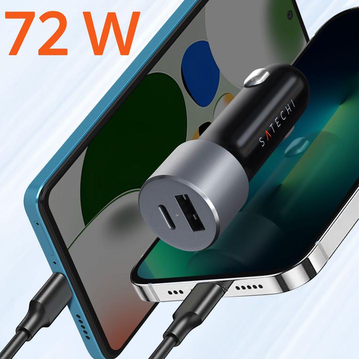 Actual product image Satechi USB Dual Car Charger V2