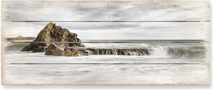 Image du produit Trenddeko Rocher dans la vague - Panorama (40 x 100 cm)