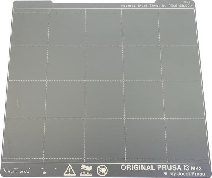Prusa i3 Spring steel pressure plate with smooth double-sided PEI layer (Plate, Printing bed, Accessories)