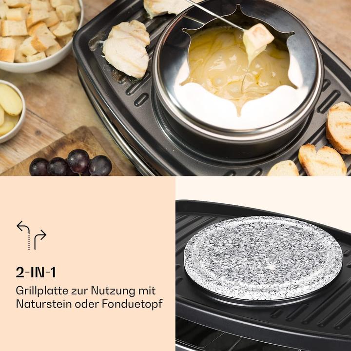 Image du produit Klarstein Entrecôte Raclette, fondue incluse