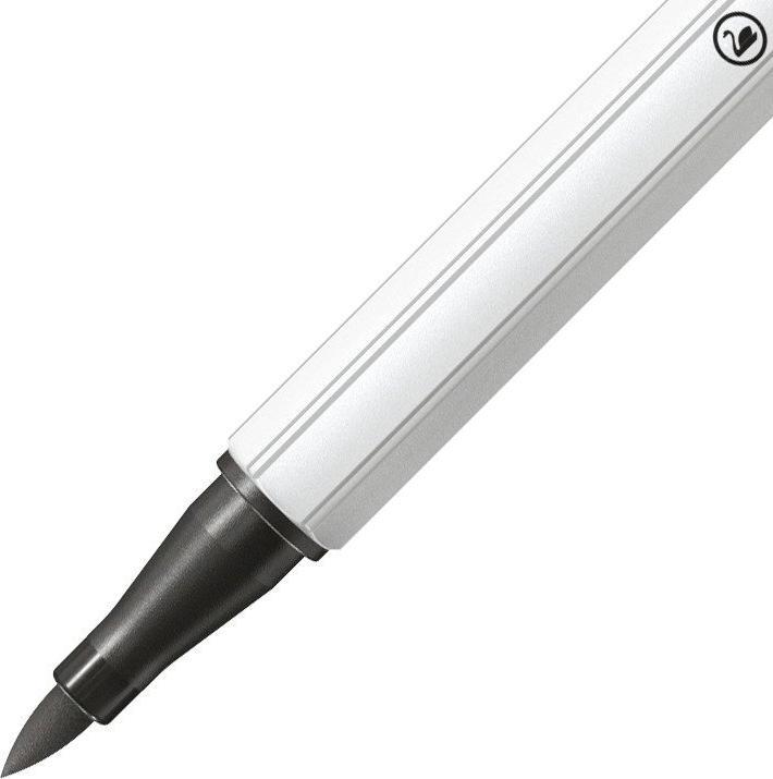 Produktbild STABILO Pen 68 brush Premium-Filzstift (Hellgrau, 1 x)