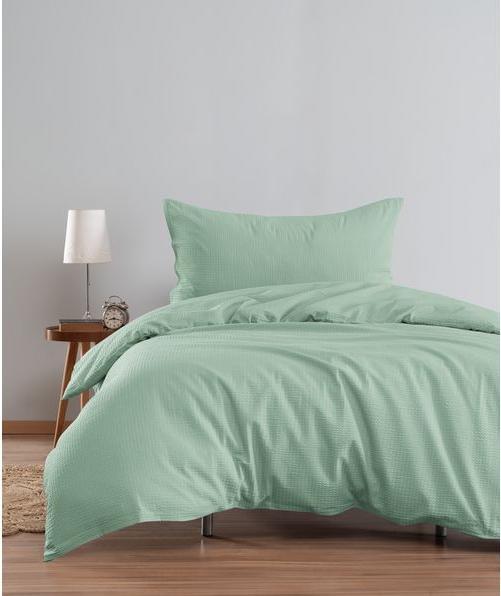 Produktbild Flair Seersucker Uni (Bettwäsche Set, 50 x 70 cm, 160 x 210 cm)