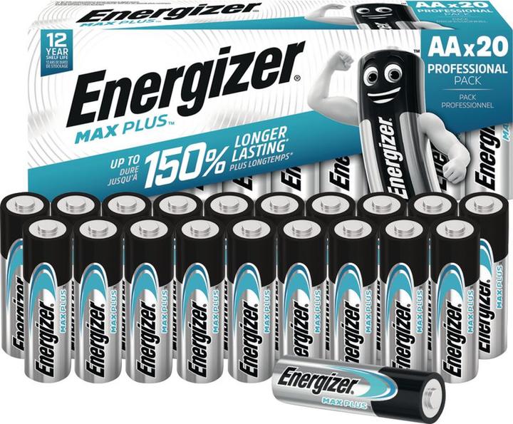 Image du produit Energizer Max Plus Mignon (AA) 20 pièces (20 pcs, AA)