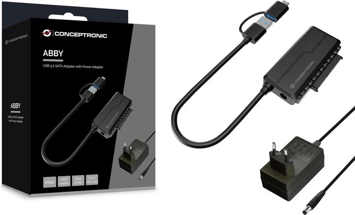 Produktbild Conceptronic Adapter USB-C -> SATA Adapter 2.5/3.
