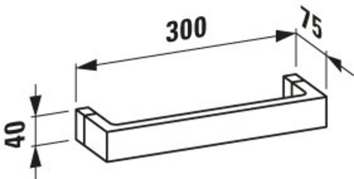 Immagine prodotto Laufen Kartell Rail portasciugamani, L/A: 300/75/40 mm, H3813300