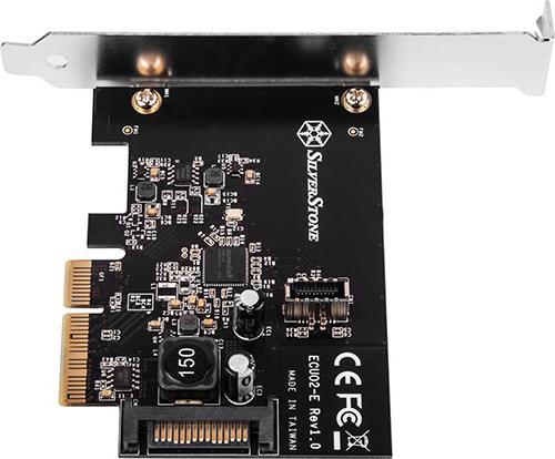 Produktbild Silverstone ECU02-E - USB-Adapter - PCIe 3.0 x2 Low-Profile